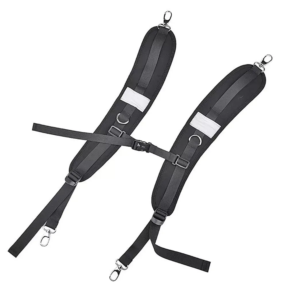 nouvelles sangles de sac à dos noires en tissu oxford, sacs antichoc, sangle d'épaule de remplacement, sangle de voyage