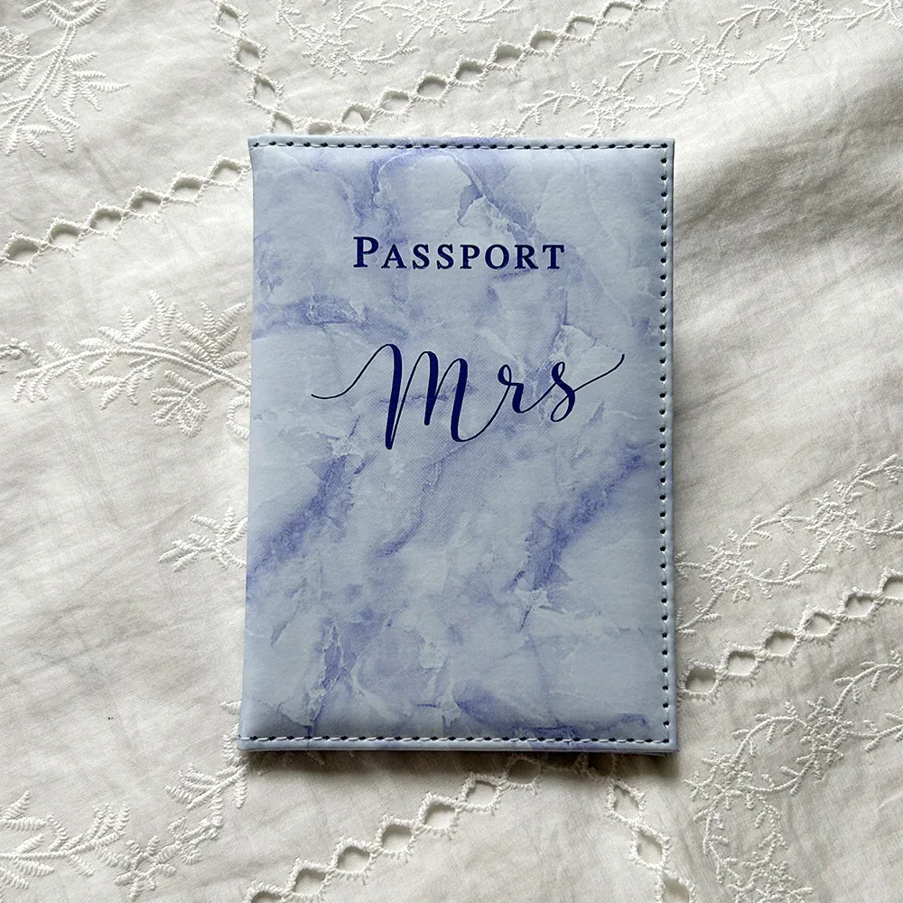 couvertures personnalisées pour passeport mr et mrs, avec nom personnalisé, porte-passeport, couverture de passeport personnalisée pour couples