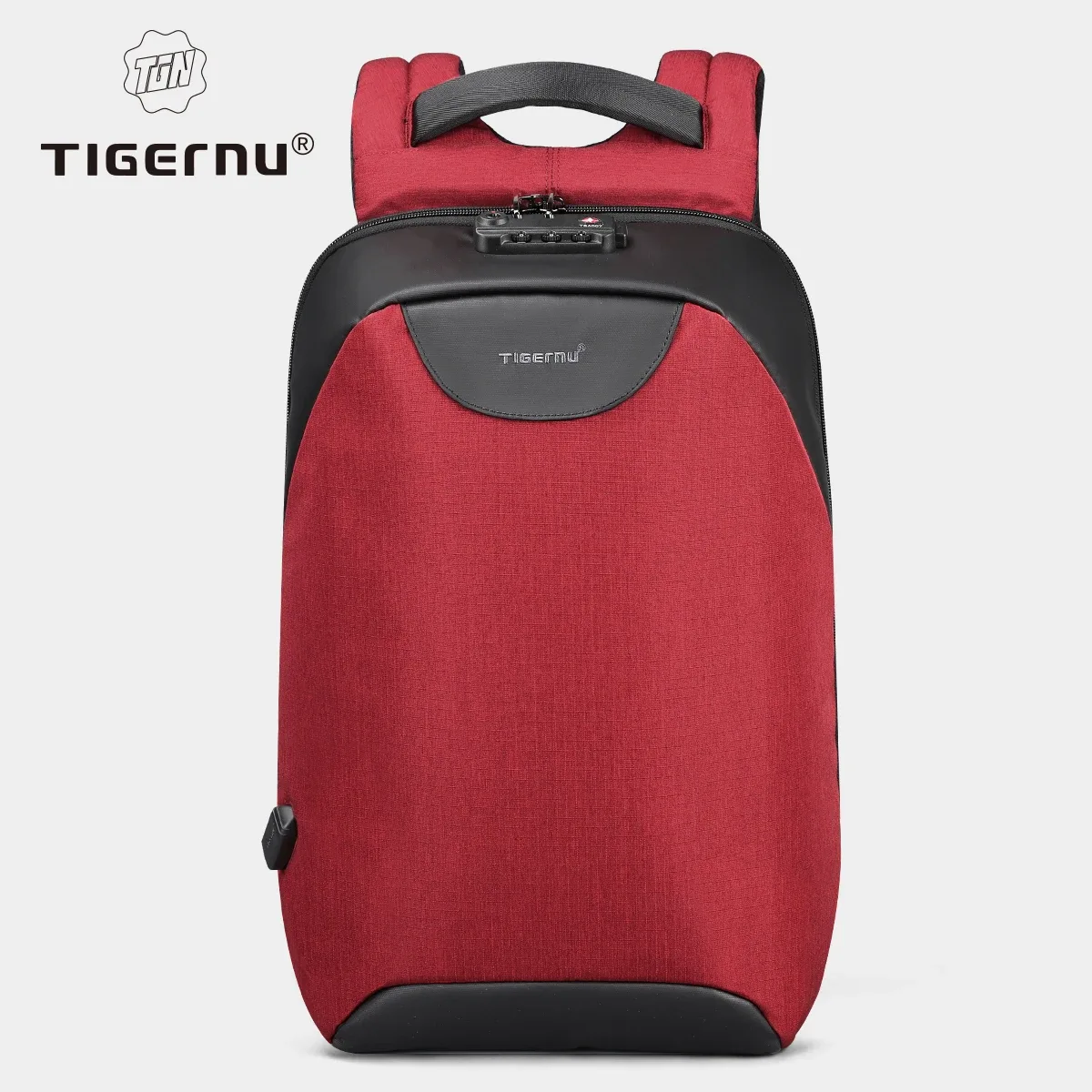 tigernu – sac à dos antivol sans clé avec serrure tsa, sac à dos tendance pour femmes, 15.6 pouces, chargeur usb, sac à dos pour ordinateur portable, sac à dos d'école et d'université