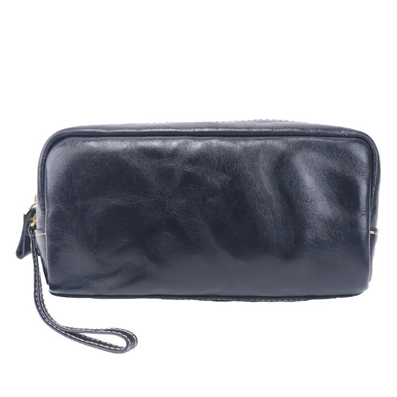 sac de voyage en cuir véritable pour homme, trousse de toilette en cuir tanné végétal, grande capacité pour voyages d'affaires
