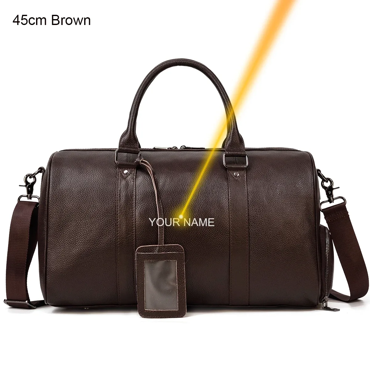sac de voyage de luxe en cuir véritable pour hommes et femmes, sac à main en cuir de vache, sac à bandoulière de voyage, sac de sport pour week-end