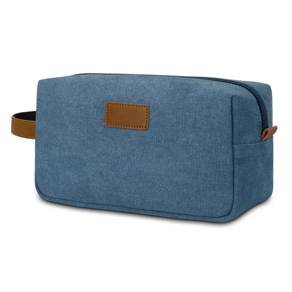 trousse de toilette multifonctionnelle en toile avec logo personnalisé, sac de voyage pour hommes, trousse de rasage suspendue, trousse de toilette pour hommes