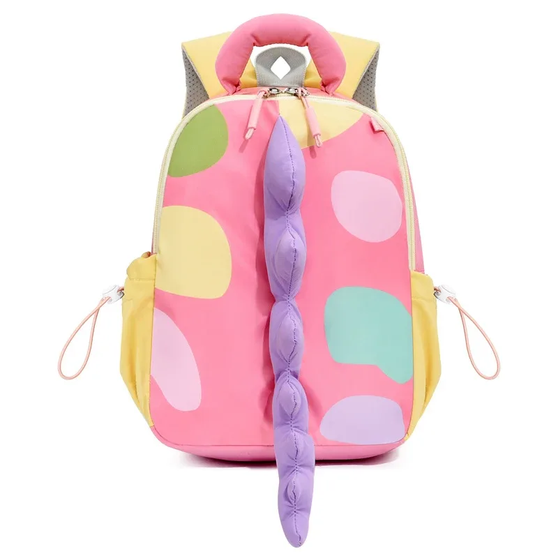 sac à dos pour tout-petits en forme de dinosaure, mignon, en peluche douce, sac pour enfants, design 3d avec queue à pointes, léger, cadeau pour la maternelle et la garderie.