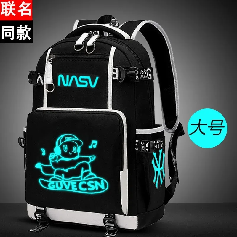 sac à dos lumineux imperméable, sac à dos décontracté léger, motif personnalisé, sac à dos tendance pour jeunes