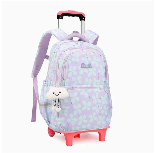 sacs à roulettes pour enfants d'école primaire, sacs à dos à roulettes pour filles, sacs à roulettes pour collégiennes, bagages à roulettes