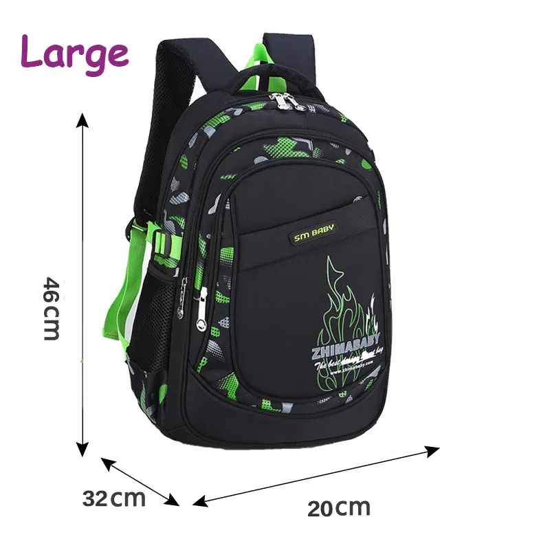 sac d'école enfants sacs à dos décontractés en nylon grande taille sacs d'école pour étudiants 7-14 ans sac à dos d'école étanche pour garçon sac à dos pour enfants