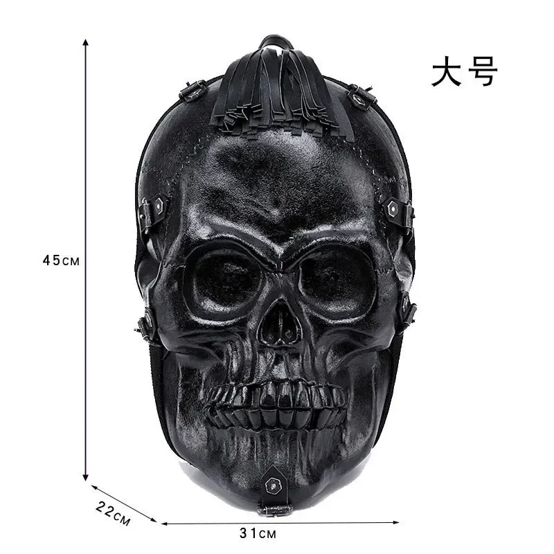 jierotyx – sac à dos personnalisé cool rock pour hommes, sac à bandoulière avec motif de grimace, tête de mort, drôle, achat de paquet
