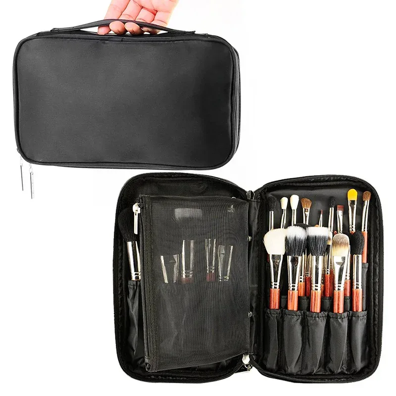 sac à cosmétiques professionnel, trousse de beauté, organisateur de brosses de toilette, trousse de maquillage multifonctionnelle pour voyage et maison