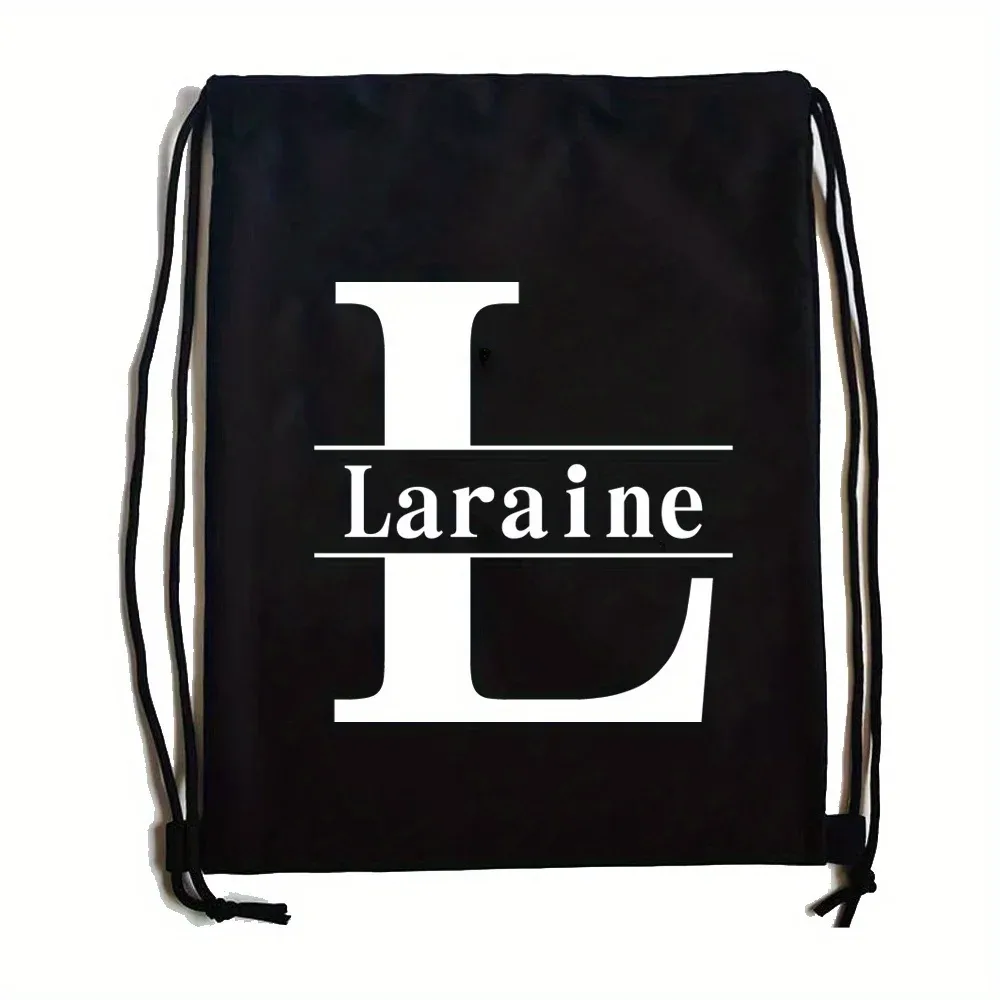 sac à dos à cordon personnalisé avec nom, sac de sport à double épaule, sac personnalisé avec initiales, sac portable pour randonnée et camping en plein air