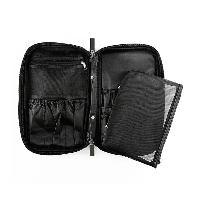 sac à cosmétiques professionnel, trousse de beauté, organisateur de brosses de toilette, trousse de maquillage multifonctionnelle pour voyage et maison