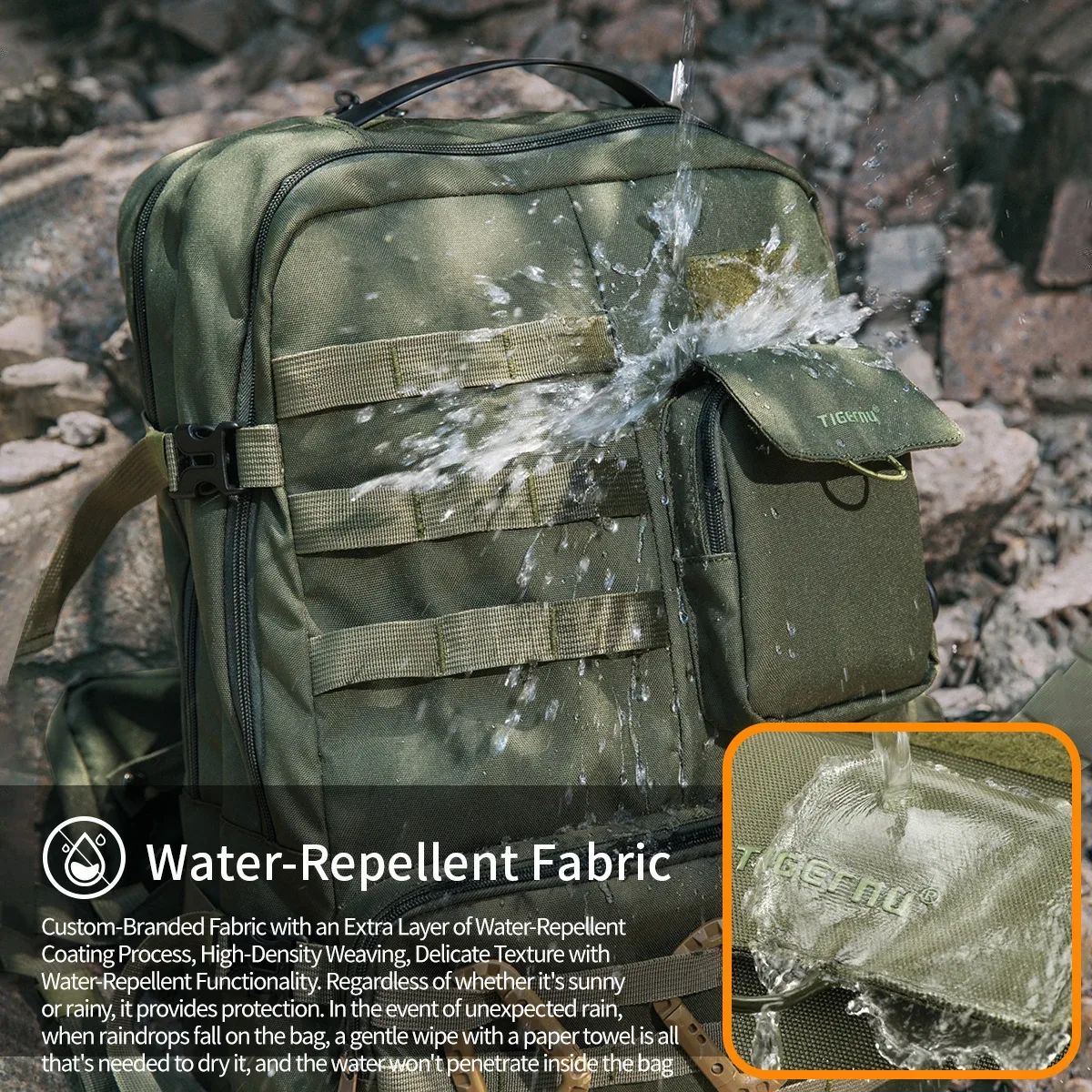 tigernu sac à dos tactique hommes camping trekking sac de pêche sacs à dos étanches voyage chasse sacs à dos sacs de plein air sacs à dos