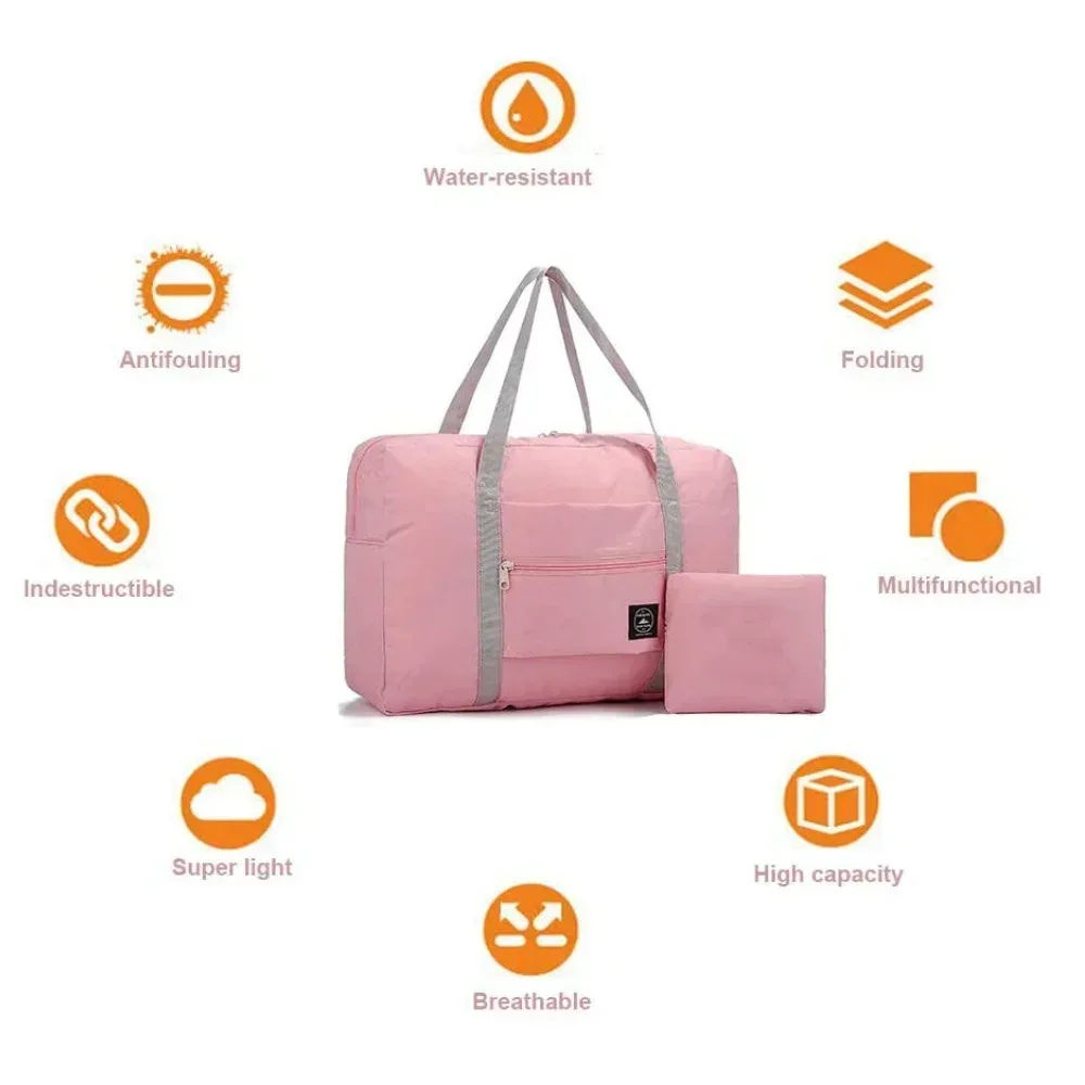sac de voyage pliable réutilisable grande taille à motif papillon imprimé, sac de rangement écologique pour vêtements, sac de rangement pour articles ménagers et courses