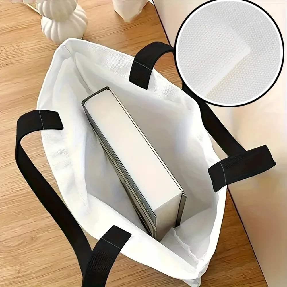 Sac à main et sac de voyage pour femmes, simple et décontracté, en tissu uni, grande capacité, idéal pour le shopping.