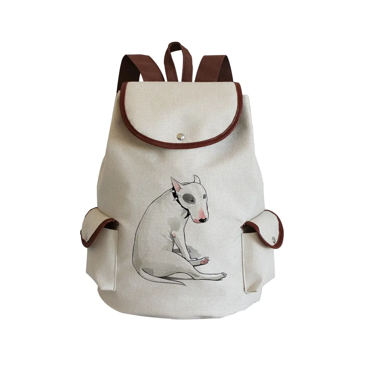 sac à dos personnalisé avec peinture à l'huile et imprimé de chien lévrier, sacoche de styliste durable pour shopping et voyage, accessoire d'extérieur décontracté pour femme