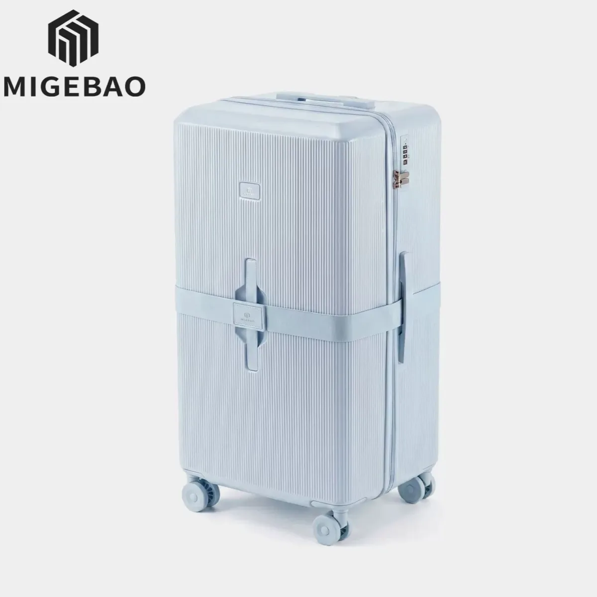 nouvelle valise à roulettes tendance 2026 grande capacité coque rigide en pc avec serrure tsa pour étudiant 20/24/26/28 pouces