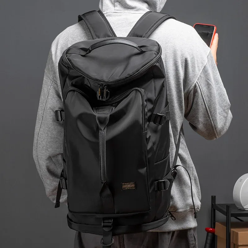 grand sac à bandoulière de voyage pour hommes, sac à dos de sport étanche, sac de bagages d'extérieur, seau de voyage, fonction mochila xa380c