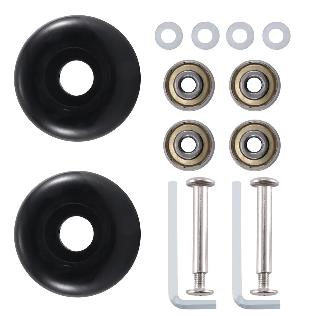 roulements pu acier carboné vis essieux noirs kit réparation accessoires valise roues pivotantes remplacement