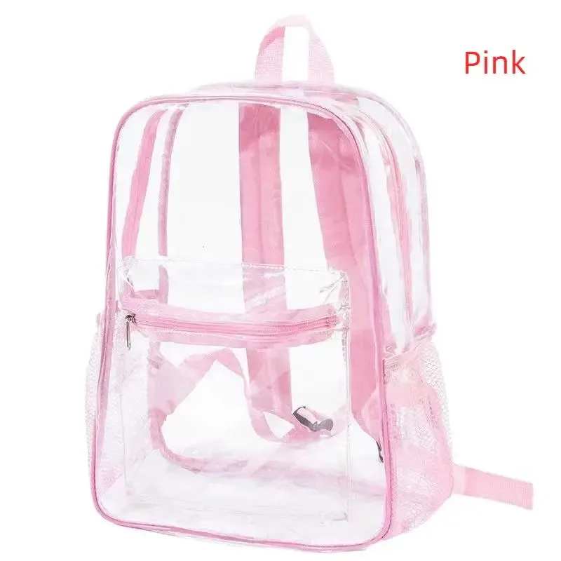 sac à dos transparent en pvc imperméable, durable, 1 pièce, pour stade de baseball, activités de plein air, école