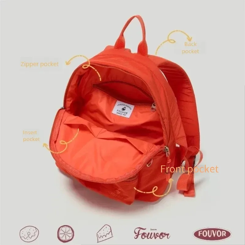 sac à dos fouvor 2026 nouveau pour jeunes avec poche cachée zippée, compartiments intérieurs, petit sac de cabine pour avion, sac de banlieue 3059-04