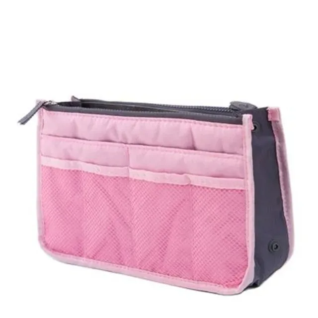 organisateur insérer sac femmes nylon voyage insérer organisateur sac à main sac à main grande doublure dame maquillage cosmétique sac pas cher femme fourre-tout