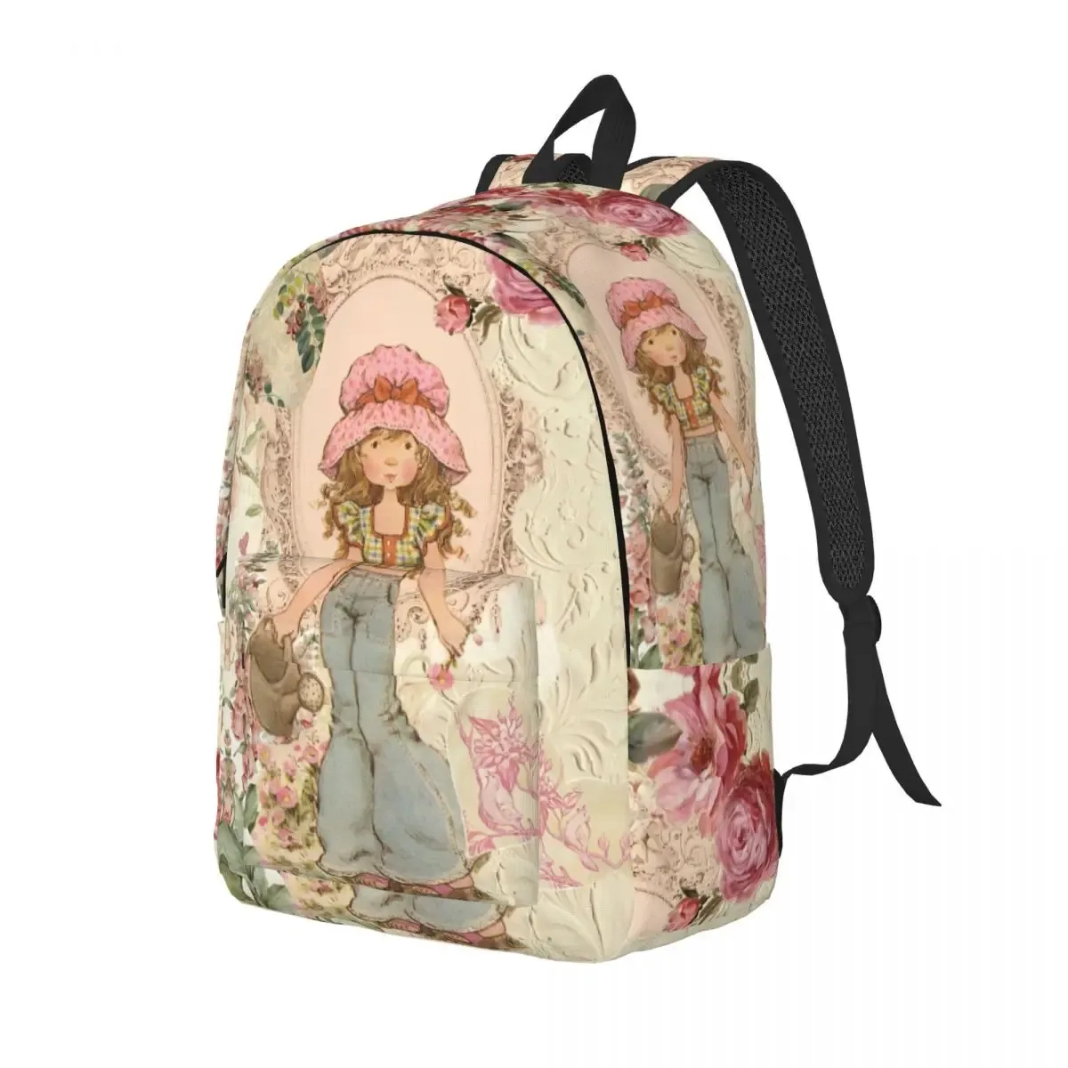 sarah kay dessin animé fleur fille adolescent sac à dos en plein air école voyage mignon peinture sac à dos hommes femmes ordinateur portable sac à bandoulière