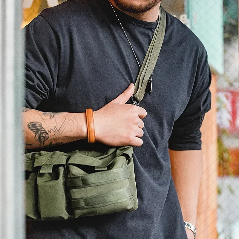 maden-petit sac à bandoulière multifonctionnel pour homme, style montagne, sac de taille, côté initié, extérieur, japon, nouveau, 2023