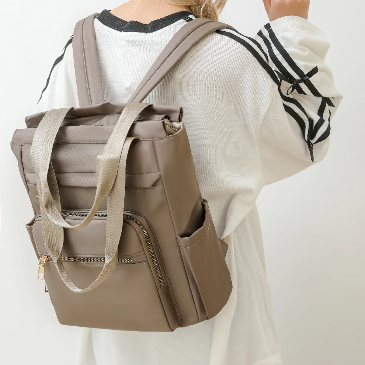 sac pour ordinateur portable 14 pouces, sac à dos élégant de grande capacité, sac à dos de banlieue, voyage, randonnée, sport en plein air, sac d'école pour étudiants pour femmes