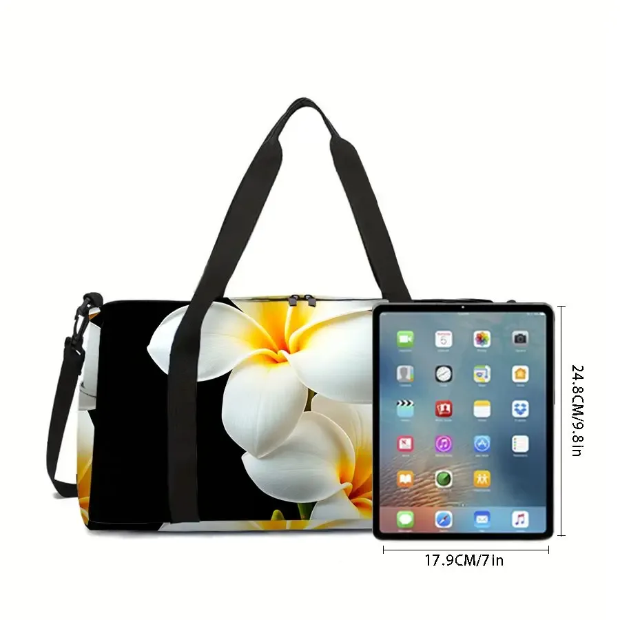 sac de voyage à grande capacité à imprimé floral pour garçon/fille, meilleur cadeau, sac de voyage 2d à motif de dessin animé, sac de sport de plein air pour enfants