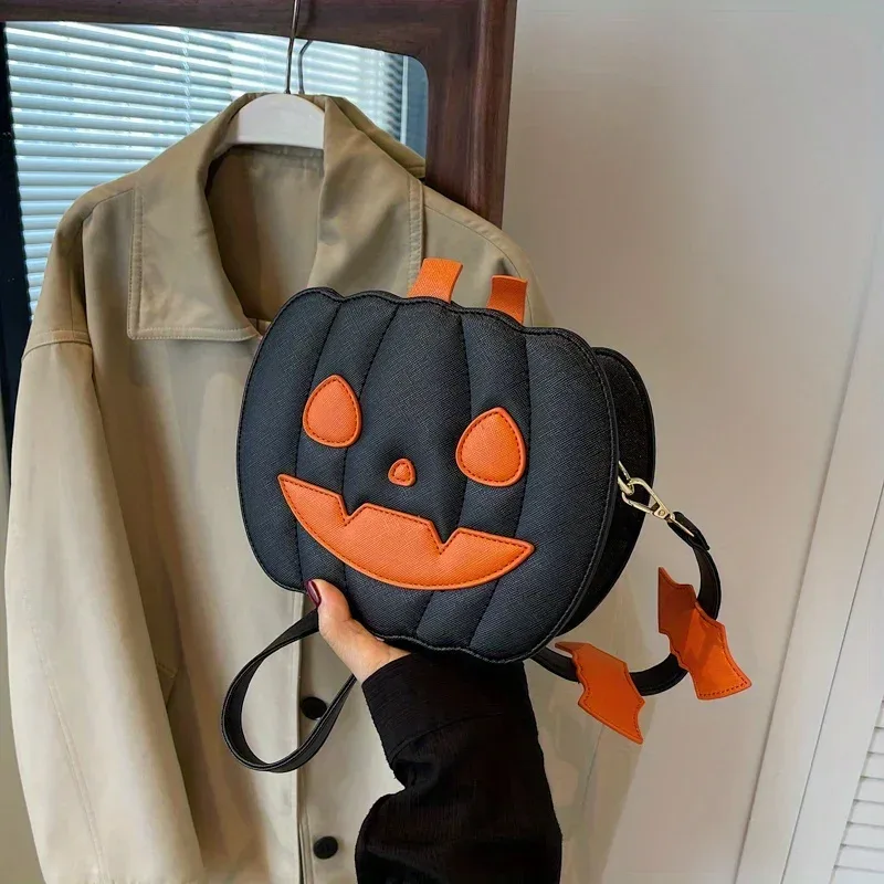 sac à main de style diable avec crâne fantôme pour femme et fille, sacoche à la mode, style enchanteur, citrouille d'halloween