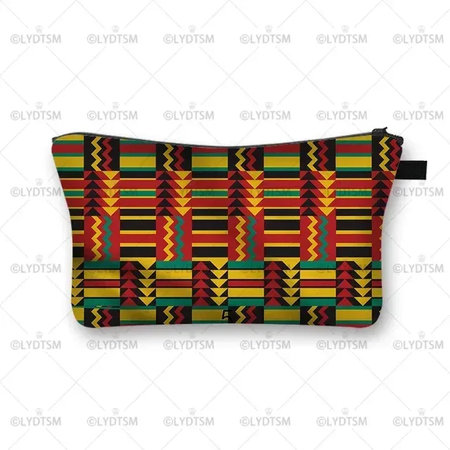trousse à cosmétiques imprimée pour femmes africaines, sacs de maquillage pour dames afro, étui à cosmétiques pour filles, rangement portable pour rouge à lèvres, sacs de voyage, mode