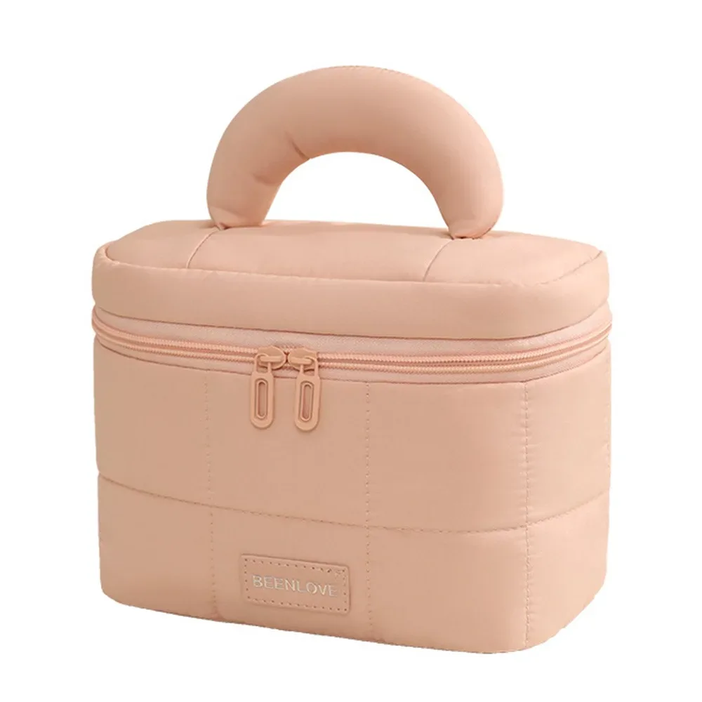 trousse de maquillage de grande capacité, sac à cosmétiques portable de voyage, pochette de rangement de voyage multifonctionnelle multi-compartiments