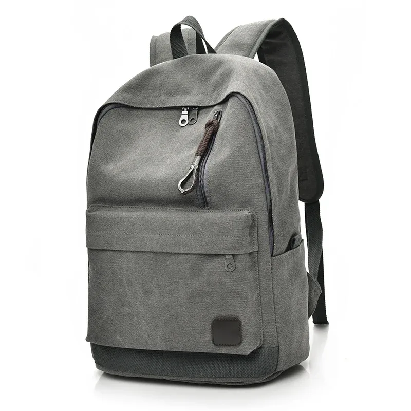 dida bear 2023 femmes hommes toile sacs à dos grands sacs d'école pour adolescent garçons filles voyage ordinateur portable sac à dos mochila sac à dos gris
