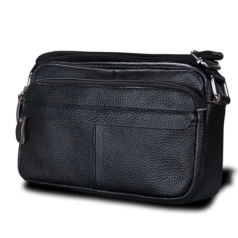 sacs à main en cuir de vache group pour femme, sacoche à fermeture éclair, poche souple pour téléphone, bandoulière de haute qualité