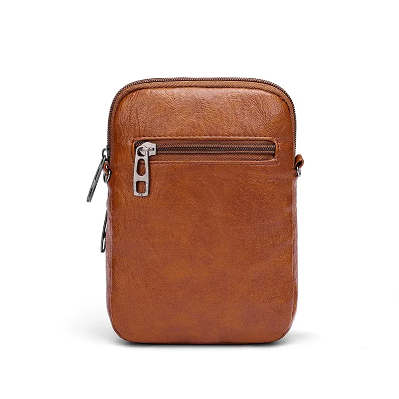 petit sac à bandoulière multifonctionnel en cuir pu souple pour femmes, sac à bandoulière vintage, porte-monnaie pour téléphone portable, sac à main baga