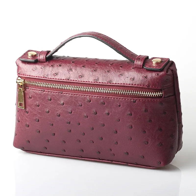 tophiigh-sac à main de maquillage portable pour femmes, pochette, sac à main, sac à main pour dames, sac à main, sac à main, savoir chaud, salle, rouge, café, mode