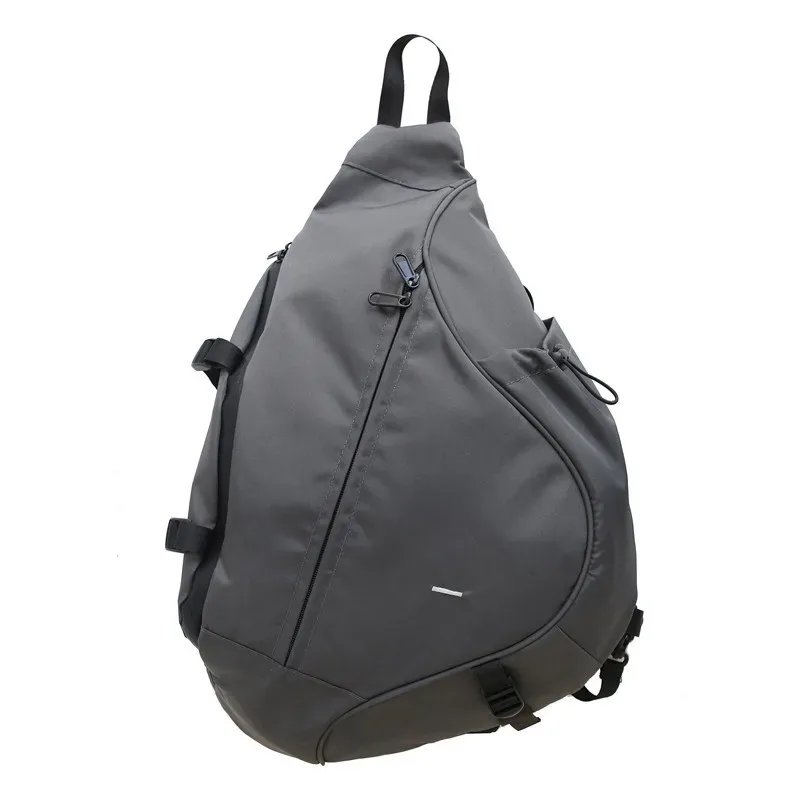 sac dos nylon unisexe moto ceinture coussin air poches intérieures extérieures noir bleu kaki gris voyage quotidien use