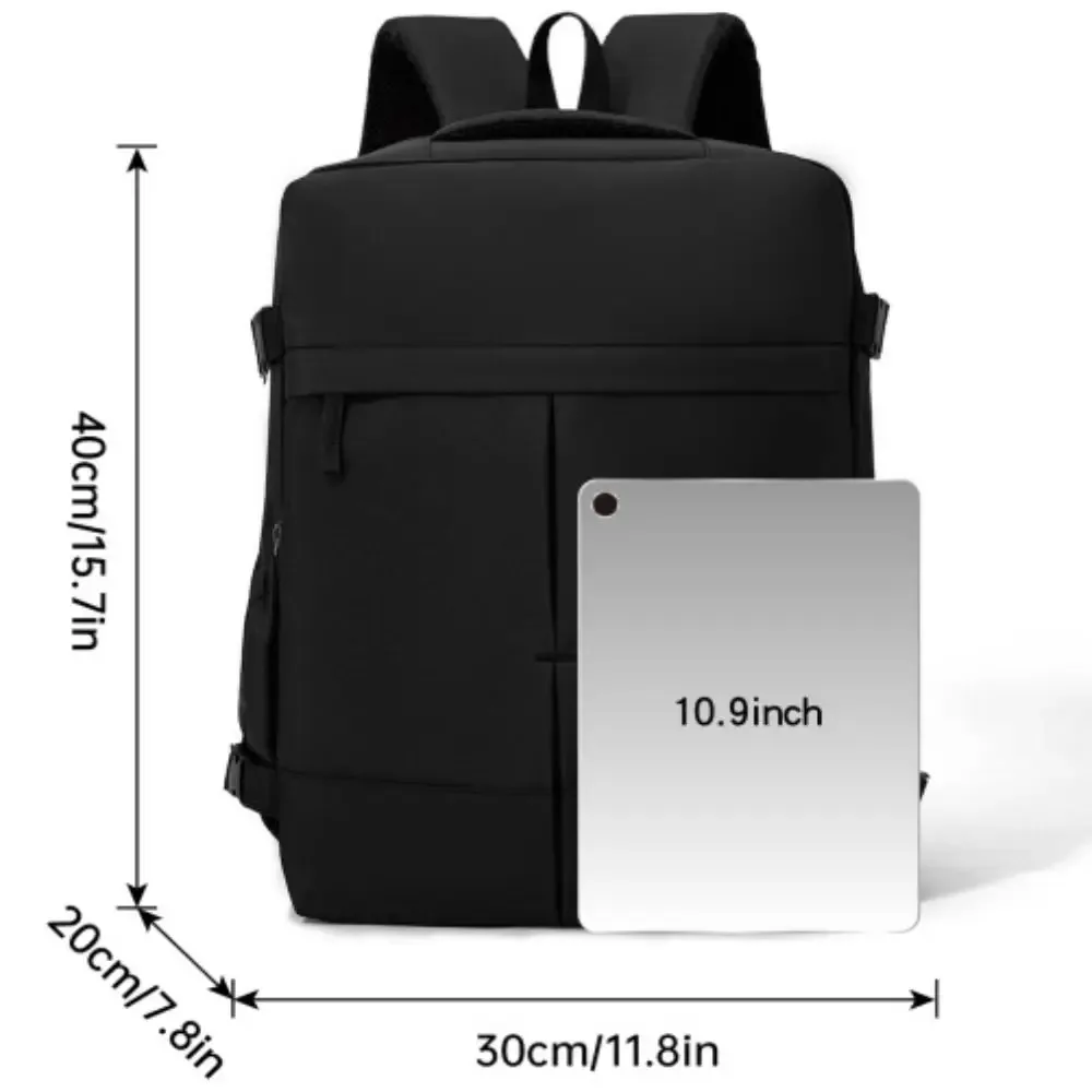 sac à dos de voyage grande capacité, léger, compartiment séparé pour ordinateur portable, ouverture à clapet, sangles de compression latérales