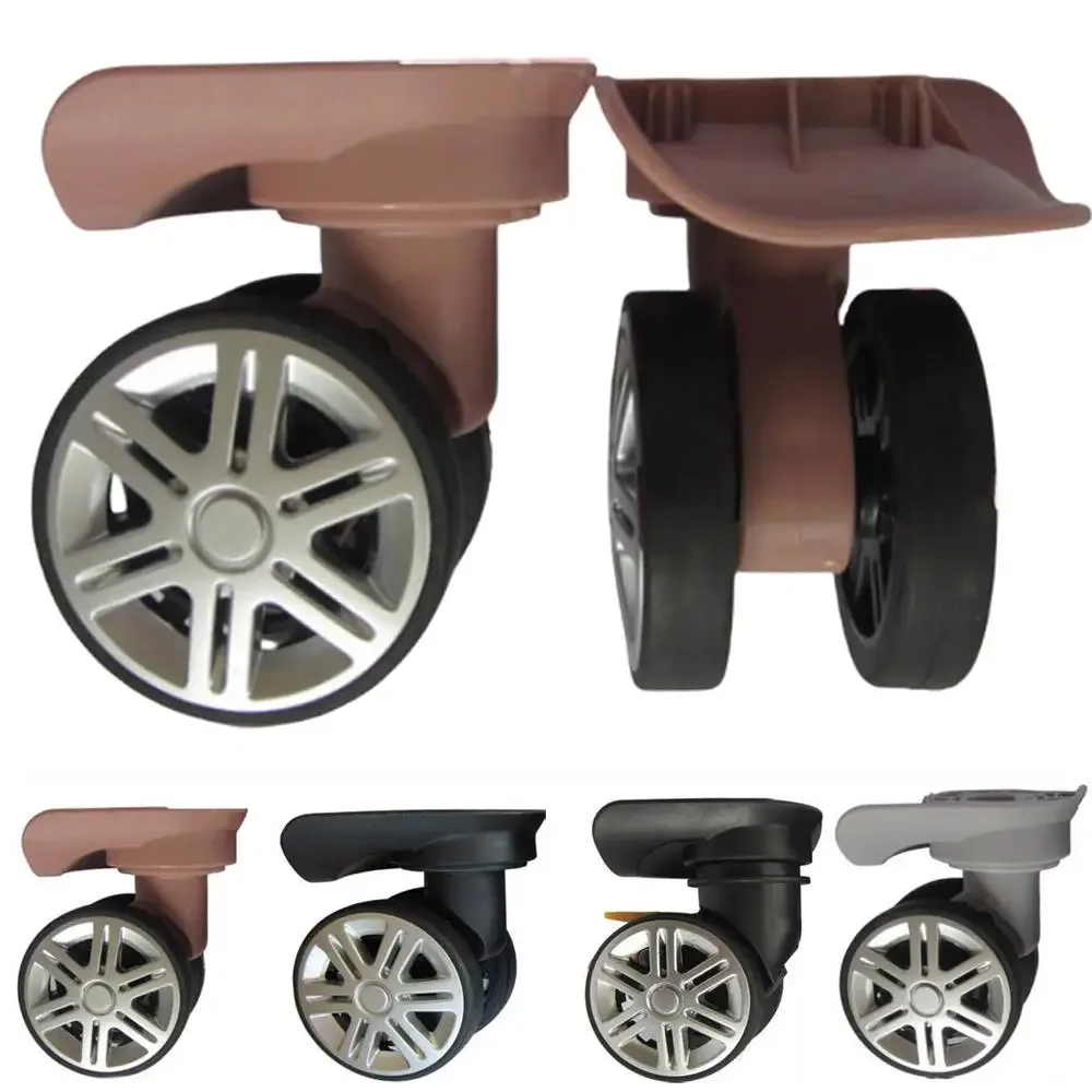 roues bagages silencieuses double boule chaussures valise réparation voyage haut qualité pp pet universelles marron gris rose doré