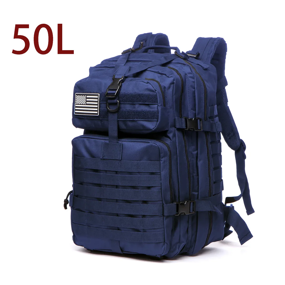 sac à dos tactique 30l/50l en nylon 1000d imperméable, pour trekking, pêche, chasse, camping, activités outdoor et randonnée