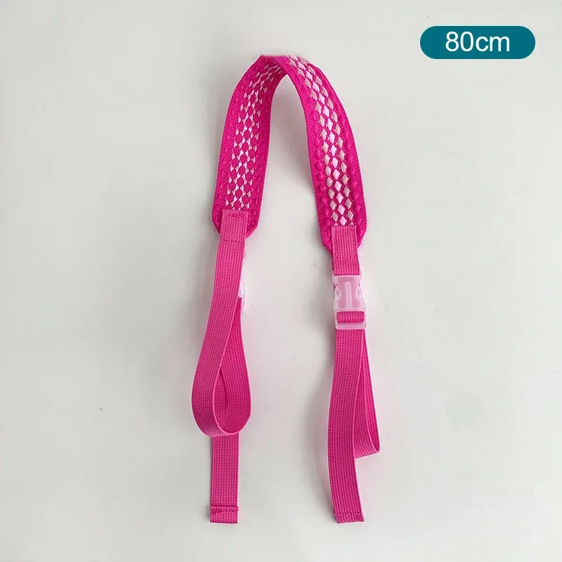 sangle de sac à bandoulière réglable en nylon brodé, bouton de traction, style sportif coloré, sangles d'extension de sac unisexe, accessoires de sac