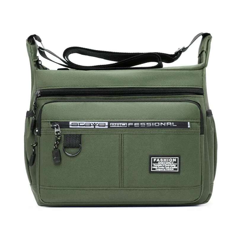 sac bandoulière pour homme avec poches multicouches, sangle réglable, sac à bandoulière professionnel