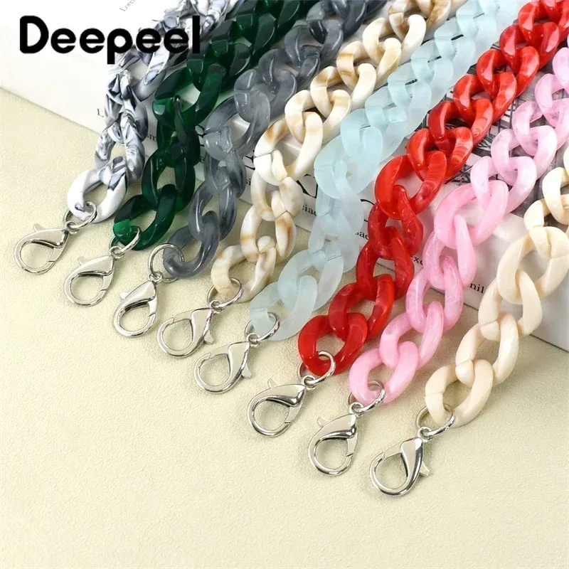 deepeel – sangles de sacs en acrylique coloré, 60cm, chaînes de sac à main, sangle d'épaule, pièces de rechange, accessoires de quincaillerie de bricolage, 1 à 5 pièces
