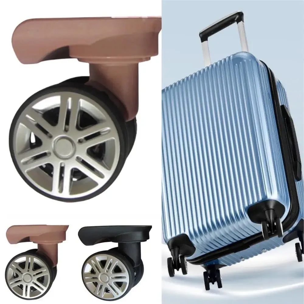 roues bagages silencieuses double boule chaussures valise réparation voyage haut qualité pp pet universelles marron gris rose doré