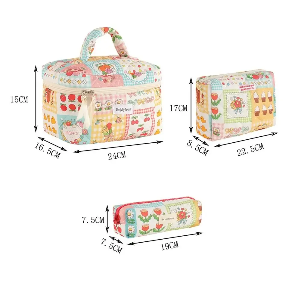 trousse de maquillage de grande capacité, trousse de rangement cosmétique, trousse de toilette à fermeture éclair, trousse de lavage des poudres, trousse de voyage