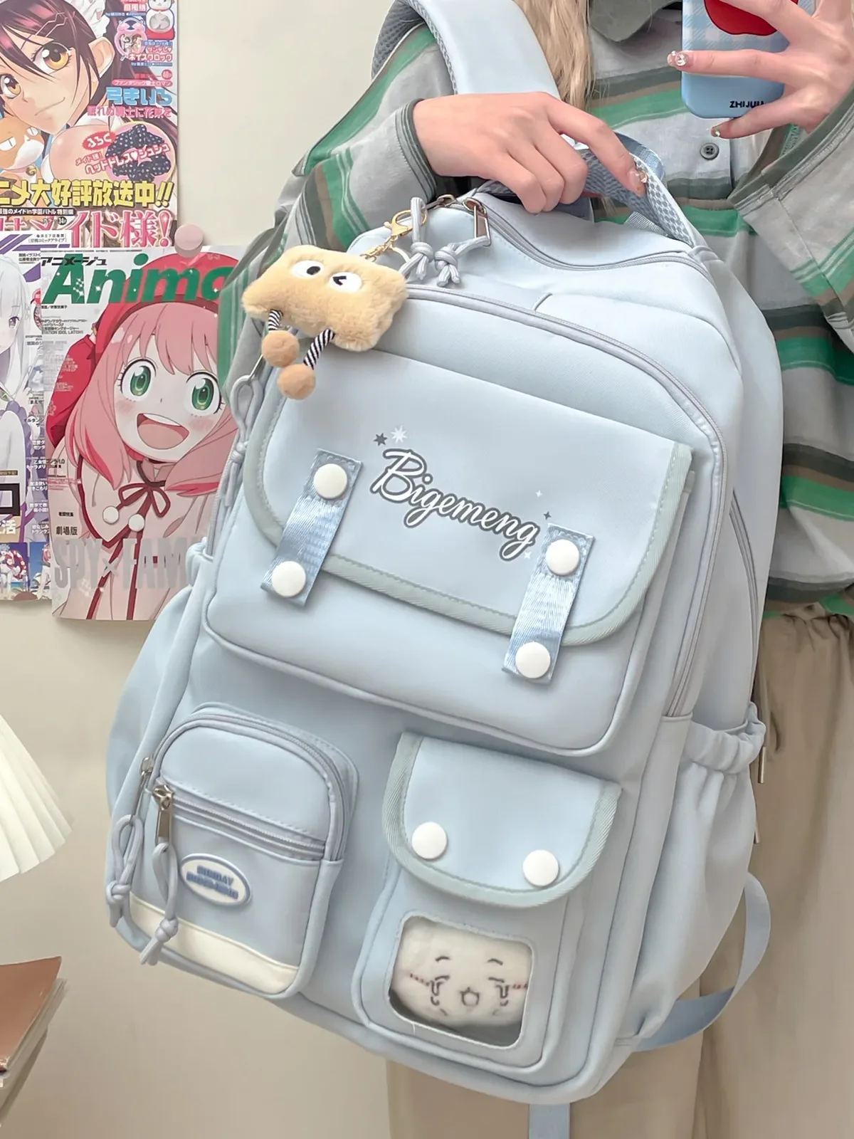 sac à dos scolaire mignon 2026 pour lycéens et élèves du primaire, sac à dos polyvalent pour le campus avec poupée