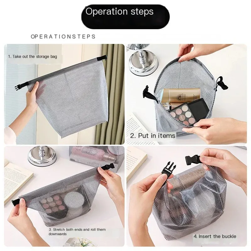 sac de rangement étanche en eva, pour vêtements de fitness, natation, salle de bain, pochette de grande capacité, sac de toilette pour voyage en plein air, 1 pièce