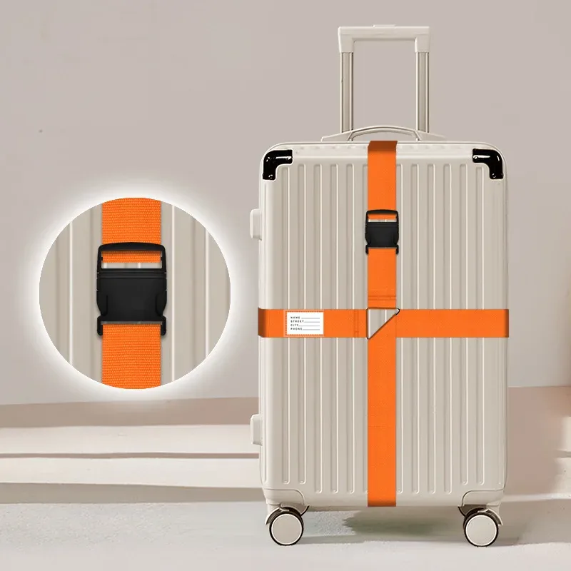 sangle de bagage épaissie avec cadenas à combinaison, anti-explosion et résistante à l'usure, pour accessoires de valise de voyage d'affaires