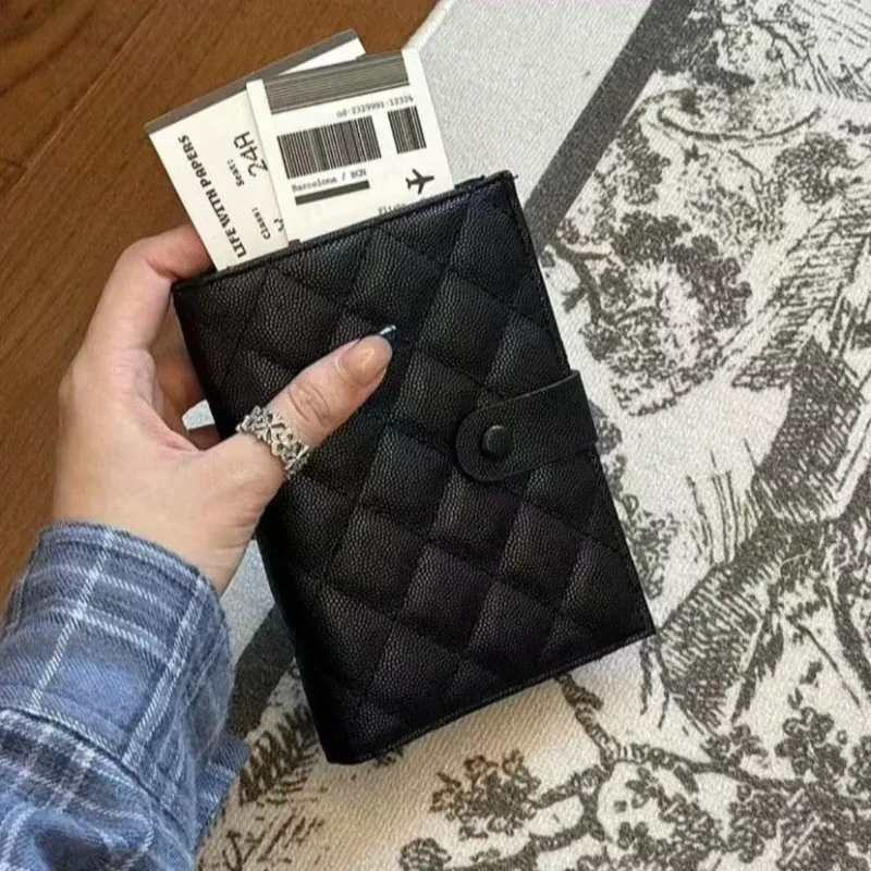 porte-passeport en cuir couvre étui multi-fonctionnel voyage carte de crédit portefeuille mignon passeport livre pour les femmes moraillon passeport couverture