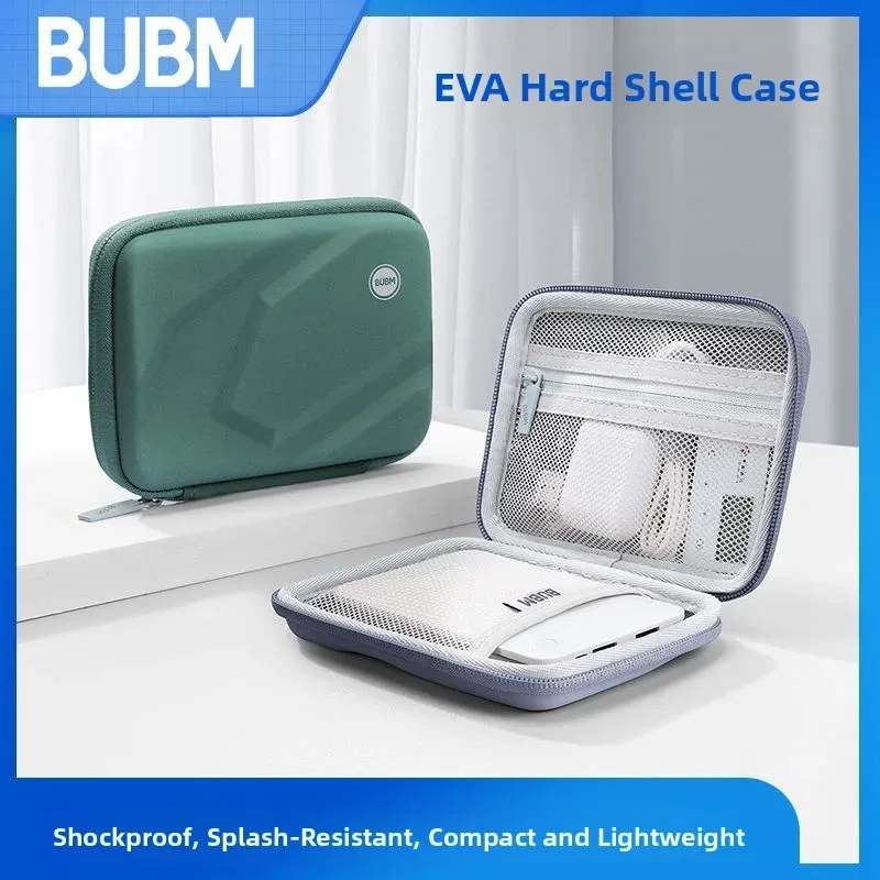 Sac de rangement pour disque dur EVA BUBM, accessoires numériques, résistant aux chocs, anti-chute, sac de rangement de voyage, style minimaliste moderne