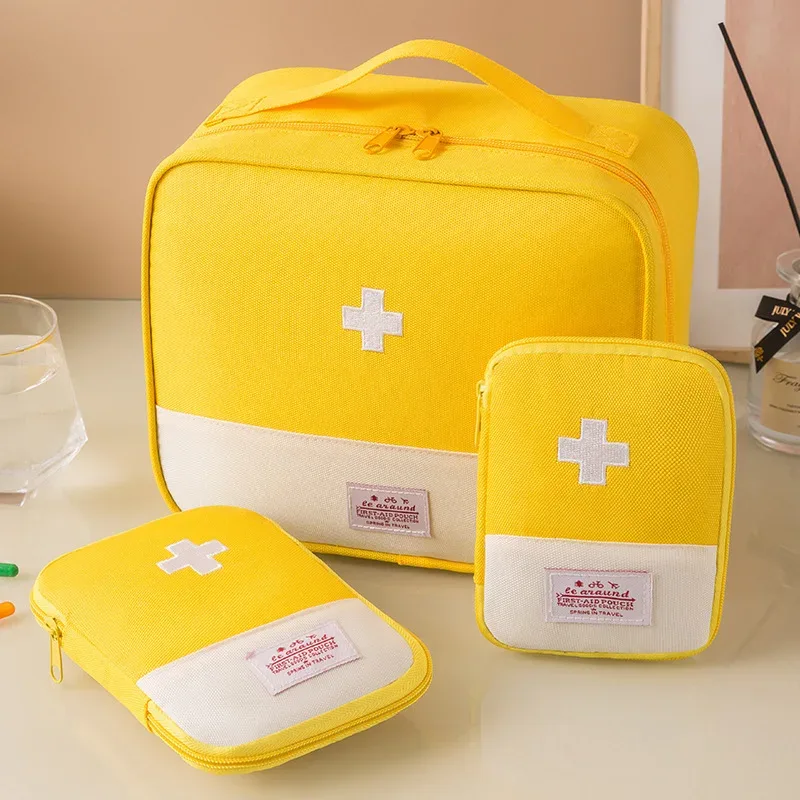 organisateur voyage tissu oxford bleu croix médicale motif camping rangement domicile sac polyvalent multifonctionnel